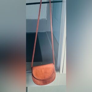 AUTHENTICATED Coach Brown Leather Crossbody Bag